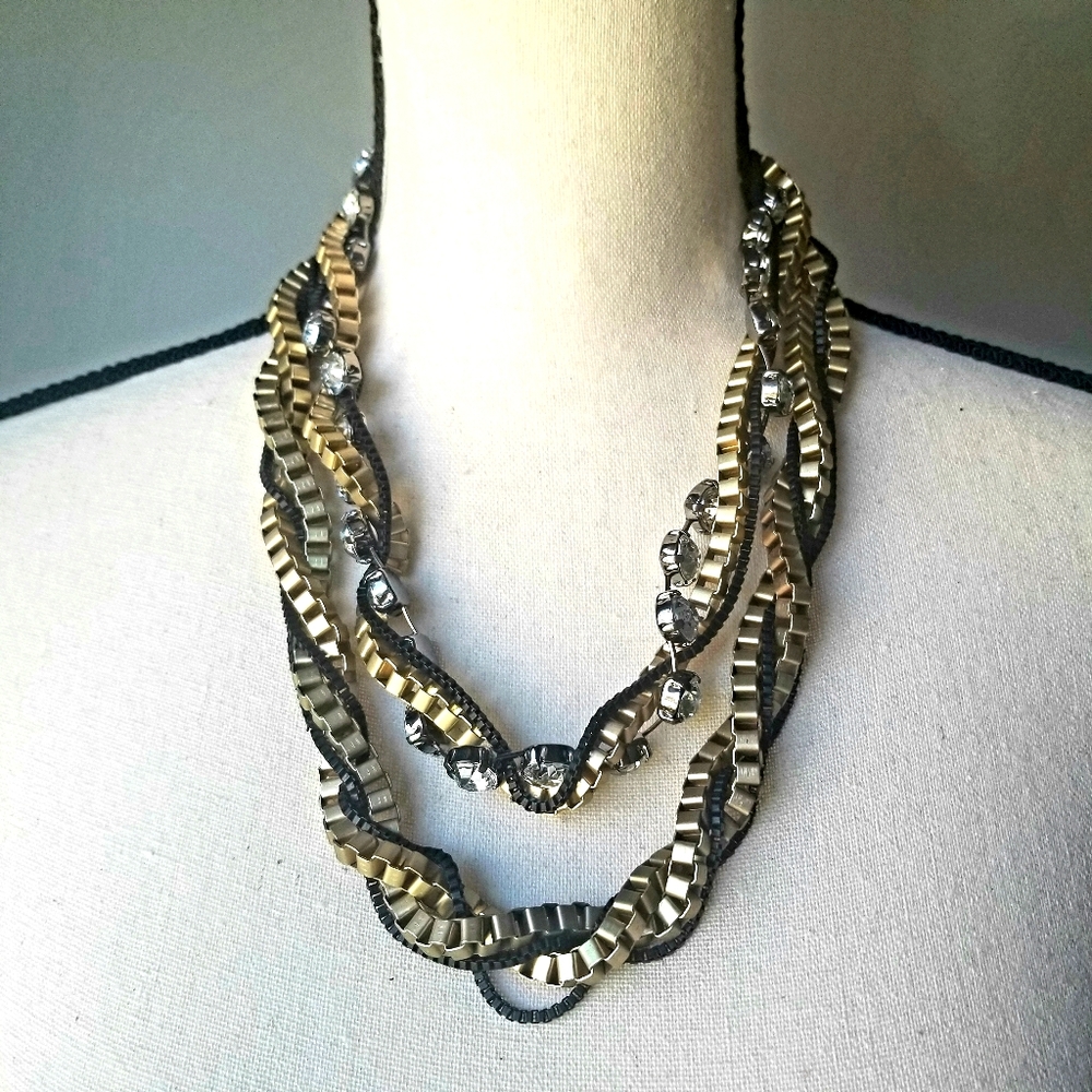 ⚜Two-in-One Chains and Diamonds Necklace ⚜